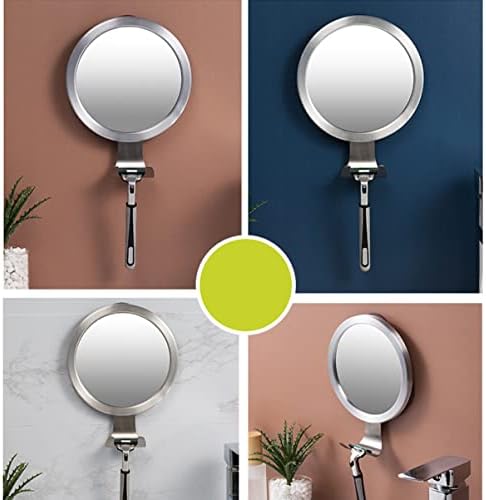 Espelhos de cabilock chuveiro com sucção espelho de gancho de barbear xícara de banheiro para armário maquiagem pendurada espelhos de círculo doméstico