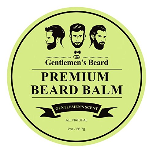 O bálsamo de barba da barba dos cavalheiros - perfume dos cavalheiros - condicionador e amaciante de letra - todos