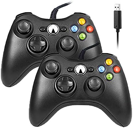 Controlador Reiso Xbox 360, 7,2 ft controlador usb gamepad compatível com o Microsoft Xbox 360 e Slim 360 PC Windows