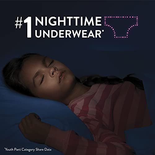 Goodnites Nighttime Bedwetting Underwear, meninas XL, 28 CT