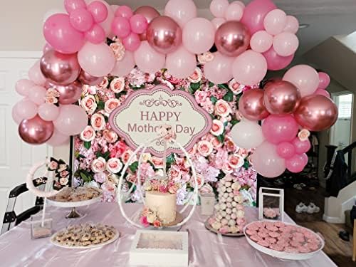 Feliz Dia das Mães Flores de Flores de Flores da Foto de Fundação Backgramento da Mãe Decoração de Decoração de Estúdio de Estúdio
