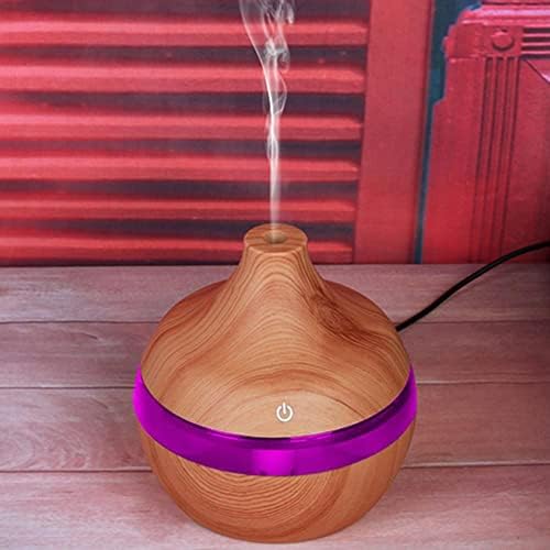 Spa ioga umidificador 7 colorido luz usb aroma aroma ar difusor de madeira umidificador de ar ultrassônico de madeira