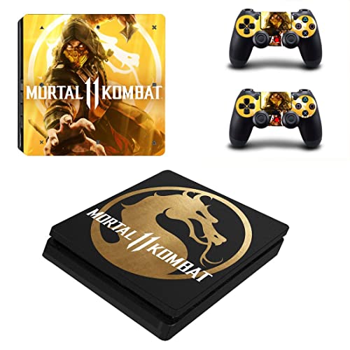 Para PS4 Normal - Game Ninja Mortal Best War Kombat X PS4 ou Ps5 Skin Skin para PlayStation 4 ou 5 Console e Controladores Decalque Vinil Duc -2050