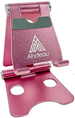 Stand para telefone rosa - Ahdeau Dock de telefone dobrável de alumínio, o suporte para celular portátil para o suporte