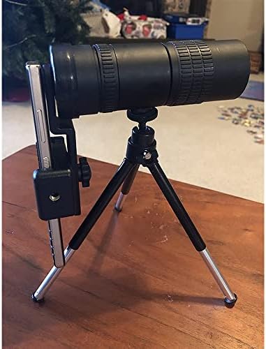Telescópio monocular HD 10-300x40mm HD com óptica 4K, visão noturna, compatibilidade com smartphones e prisma BAK4 para observação de pássaros, caça e aventuras ao ar livre