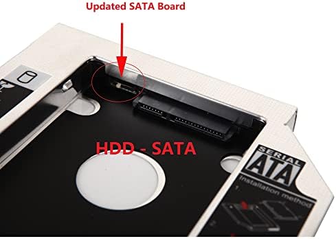 Dy-Tech 2nd HDD SSD SATA DISCURSO CADDY para HP Pavilion G6-1006SQ HDX16-1050EV DS8A5LH