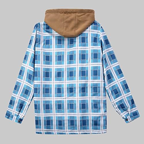 Jaqueta xelada espessada com capuz masculino de manga longa com zíper solto de zíper acolchoado jaquetas de camisa
