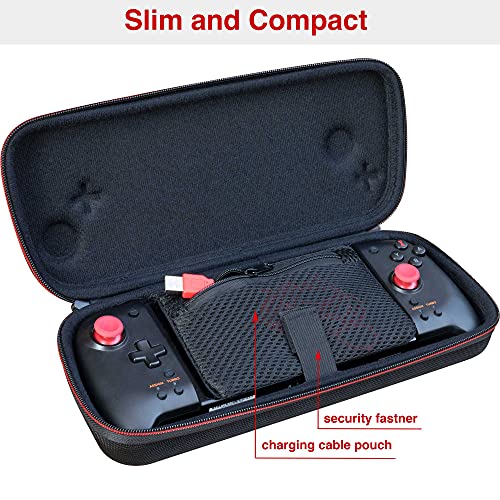 Butterfox Grip Carry Case for Hori Nintendo Switch Split Pad Pro Controller, compatível com Nintendo Switch OLED Model- RED/BLACK