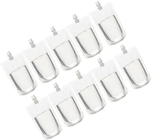 Garrafas de água clara de bestonzon recipientes de água limpa 60 PCS Liquor plástico Flash Drink Bolsa Flashs Drinks Flashs