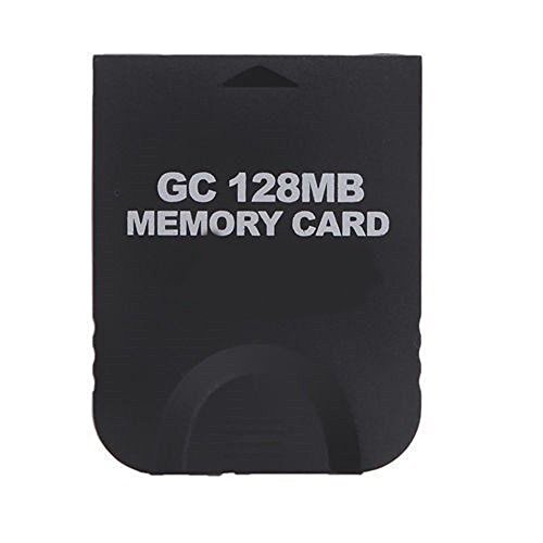 Cartão de memória preto de 128 MB para Nintendo Gamecube Wii Sistema de Console Sistema GC