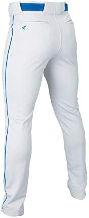 Easton rival+ calça de beisebol | Comprimento total/ajuste semi-relaxado | Tamanhos para jovens | Opções sólidas