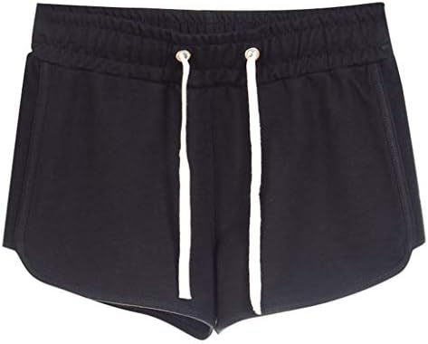 Shorts femininos para o verão casual lounge confortável shorts de praia solta shorts de cintura alta de cintura alta