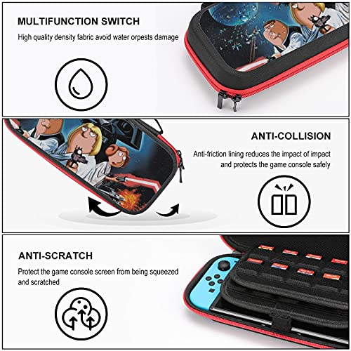 Family Guy Star War Bag, Switch Travel Transporting Case para Switch Lite Console e acessórios, bolsas de armazenamento