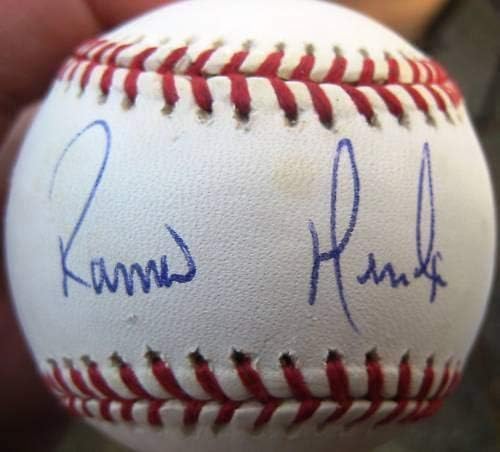 Ramiro Mendoza Yankees Single Signed Al Baseball Ball PSA/DNA Auto - Bolalls autografados
