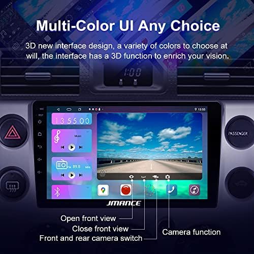 JMance Car Séreo para Toyota FJ Cruiser 2007-2014, Rádio de tela de tela sensível ao toque de 9 polegadas com carro Android Android,
