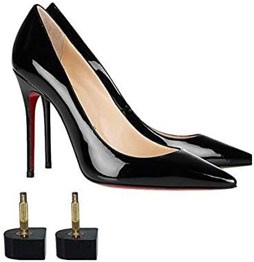 6 pares Mulheres Lady bege 8mm 0,3 polegadas Tamanho Fino Fino em forma de Sapatos de salto alto Dicas de fabricação