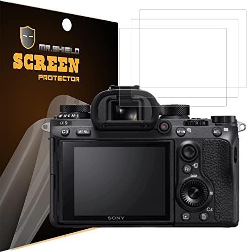 Mr.Shield [3-PACK] Protetor de tela para Sony Alpha A7riii A7riv A7R3 A9 A7rii A7SII A77II Câmera RX100 [não ajuste para câmera