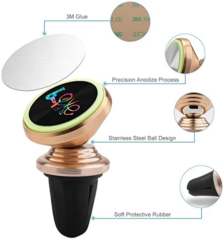 Cabeleireiro cabeleireiro amor tie tye telefone montagem 360 ° o suporte para celular rotativo instalar facilmente para saída de aberturas de ar de carro