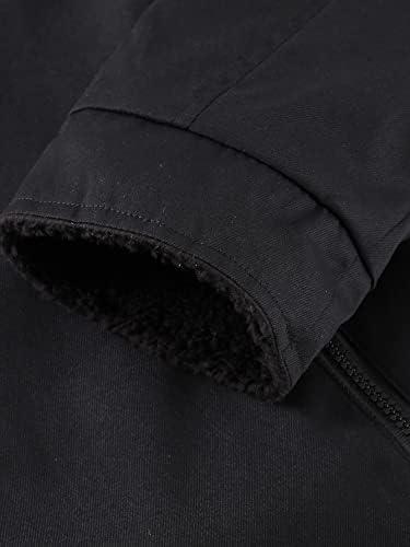 Jackets for Men Men 1pc Borg Collar Zipper Winter Coast