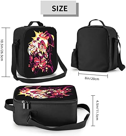 Anime Manga Heluva Bolsa Bolsa de lancheira isolada Bolsas portáteis Bento Bolds para Office School de viagens Unissex