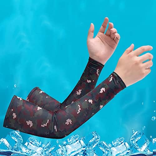 Seersucker Bathing Men Mulheres e mulheres Verão Protetor solar esportivo esportivo de manga de gelo Guarda de braço destacável