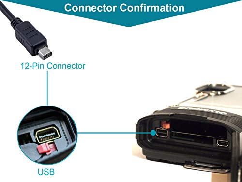 MAXllTO USB PC Data + Battery Carreging Cabo/cabo/chumbo para câmera Olympus CB-USB8