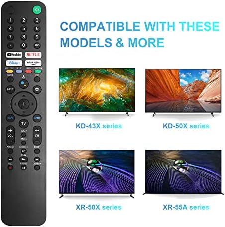 RMF-TX520U Voice Replacement Remote Control Fit for Sony Bravia TV KD43X80J KD43X85J KD50X80J KD50X85J KD55X79J KD55X80J KD55X85J KD65X85J