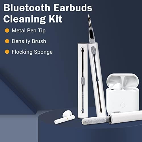 2023 Novo kit de limpeza para airpods Pro e 1/2 caneta de limpeza multifuncional com escova macia para capa de fones de ouvido