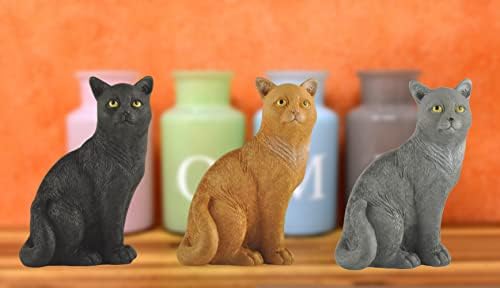 Bonzapicks Regal Black Cat Fture - Monumento a animais requintado colecionável e presente personalizado com tema de gato - Acessório