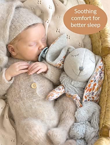 Yuppie Mommy Bonny Bunny Handmade Lovey Security Blanket Presente para menino ou bosques de menina tema - cobertor macio de bebê