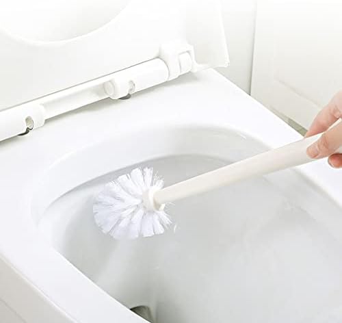 Escova de escova de vaso sanitário de novo pincel e suporte de vaso sanitário para banheiro, escova de vaso sanitário com puxão de higiênico comprido, brecha, resistente e profundo pincel de tigela de limpeza e suporte