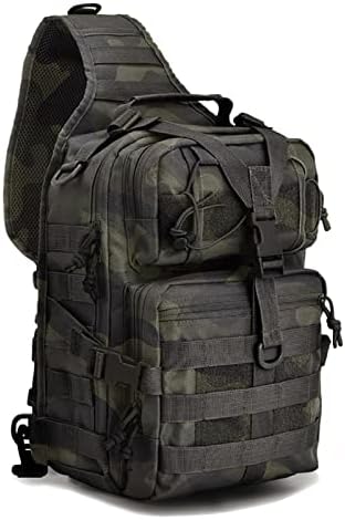 Hopopower Tactical Sling Bag Pack Militar Rover Backpack EDC Bolsa de assalto EDC, resistente à água