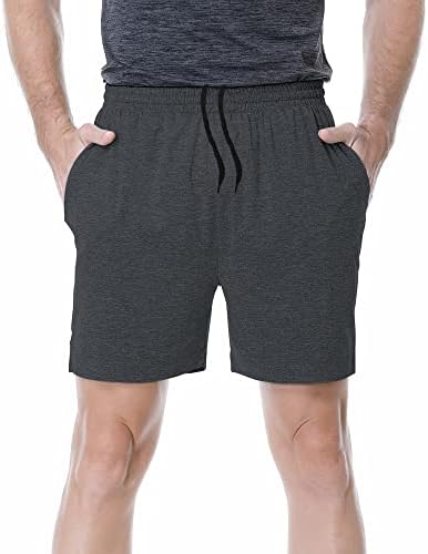 Treino leve de Samerm Men, com shorts com bolsos rápidos de calças curtas secas para treinar academia atlética