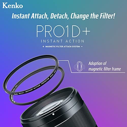 Kenko 516935 Acessório de filtro Pro1d+ Anel de conversão de ação instantânea para 2,6 polegadas, converta o filtro do parafuso