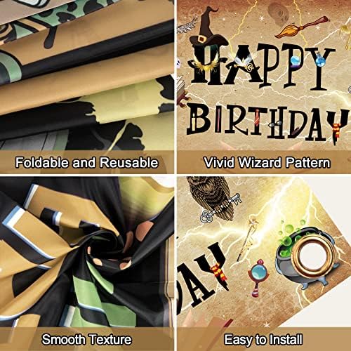 Decorações de festas de aniversário do assistente - Caso -cenário - bandeira de feliz aniversário, decorações de aniversário