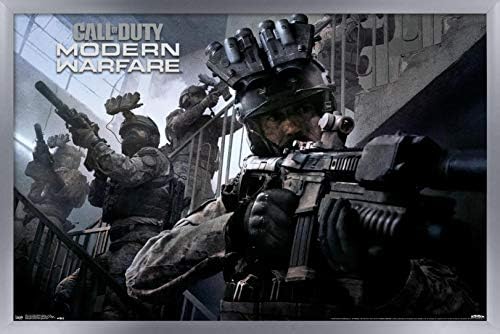 Trends International Call of Duty: Modern Warfare - Poster de parede cooperativa, 14.725 x 22.375, pôster premium e pacote de montagem