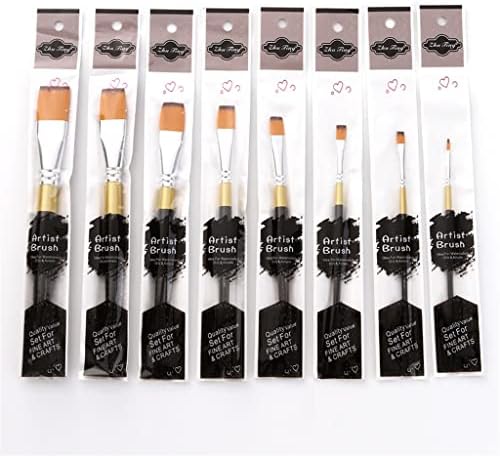 Renslat 8 PCs Pincéis profissionais de tinta de forma de nylon de nylon pincel pincel para a aquarela de óleo acrílico arte