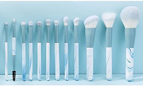 DNATS 12 escovas de maquiagem Definir conjunto completo de escovas de pó soltas Ferramentas de beleza Pincéis de lâmina
