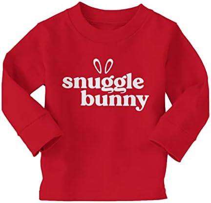 Haase Unlimited Snuggle Bunny - Camiseta de algodão de algodão adorável e fofa adorável