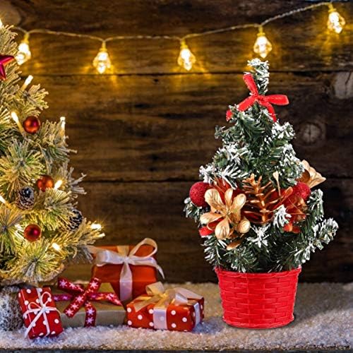 Canight Bowknot Snow Home Red Desktop para CM com Declaturas Decorações de Office Decorações de Natal Decoração de Natal
