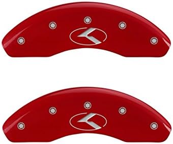 MGP CABELA TAPES DE CIRCLE K/KIA 'Tampa frontal e traseira da pinça traseira com acabamento em pó vermelho e caracteres