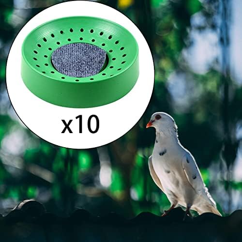 RAHYMA WEIPING - Conjunto de 10 ninhos de pombo de plástico - Ninho de ovo de pássaro - Bacia de ninho tigela, reprodução