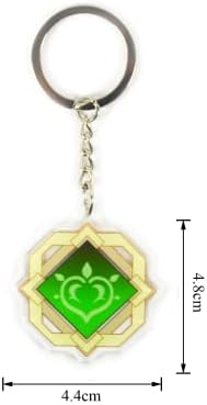 Genshin Impact Vision Keychain Keychain Seven Elements Vision Keychain Liyue Vision Keychain