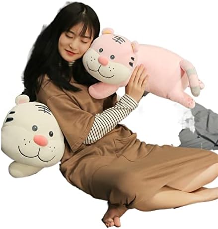 JrenBox Plush Toys Little Tiger Plush Toy Doll segurando travesseiro de travesseiro de boneca de boneca para enviar a menina masculina cor: D, tamanho: 80cm