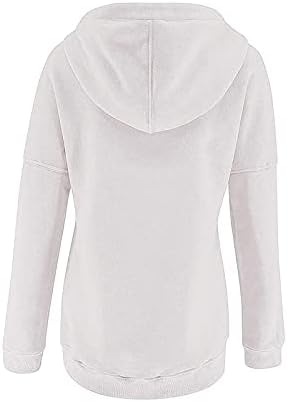 Sorto para mulheres Pullover com capuz de gato Pullover de ouvido com capuz de impressão de suéter de suéter de manga comprida