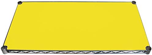 Omega 4 pacote de 18 Deep x 72 Wide Yellow Shelf Liner