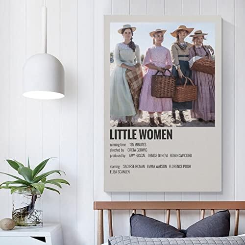 Little Women Movie estético pôsteres estéticos suspenso canvas de parede decoração de arte em casa cabide pôsteres roll mural 12x18innch