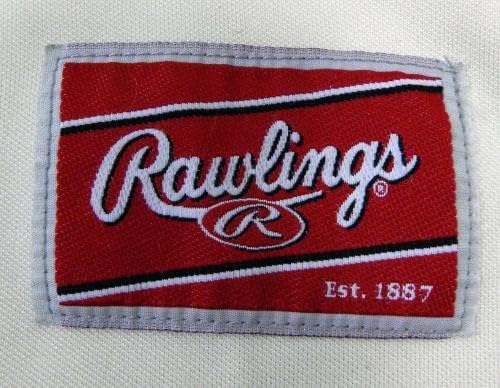 Clearwater Threshers #50 Game usou Cream Jersey Vest 48 DP13460 - Jerseys de MLB usados ​​no jogo