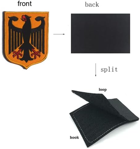 Alemanha Alemão Bandeira da Eagle Moral Tático Militar Bordado Patch