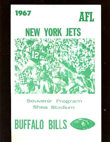 1967 Programa AFL Buffalo Bills no New York Jets com Joe Namath Capine